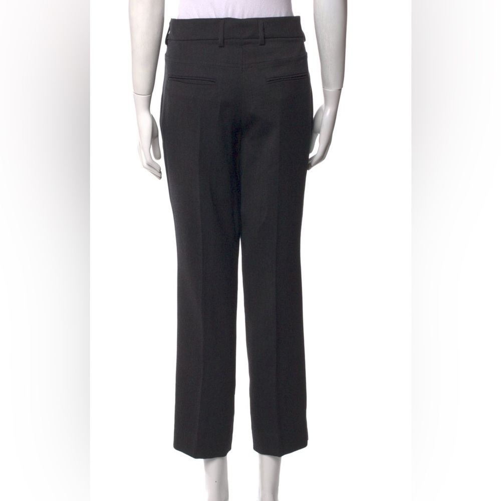 $1,190 Akris Punto Women's 100% Wool Dark Gray Wide Leg Pants Size 12 - Picture 3 of 8